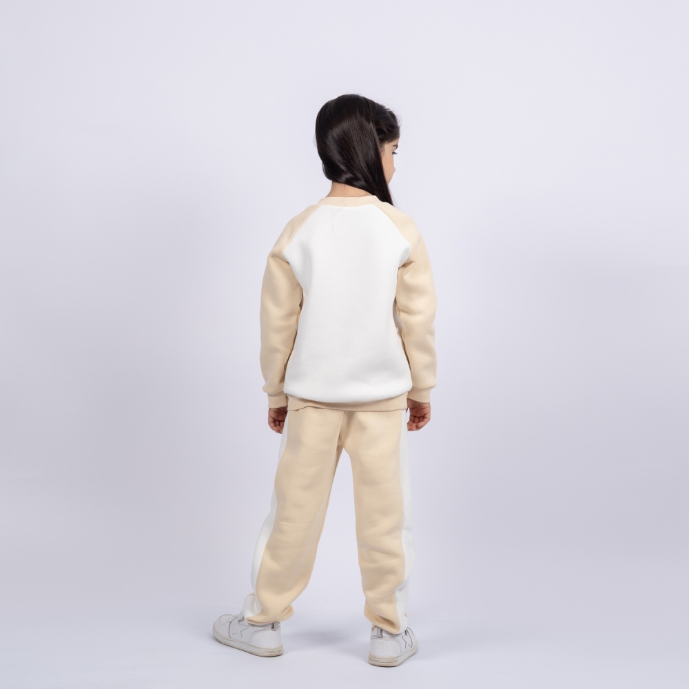 314-СЛ Свитшот + Штаны, сливочный, хлопок 65%, 35% ПЭ, 3-х нитка (начес) 80,86,92,98,104