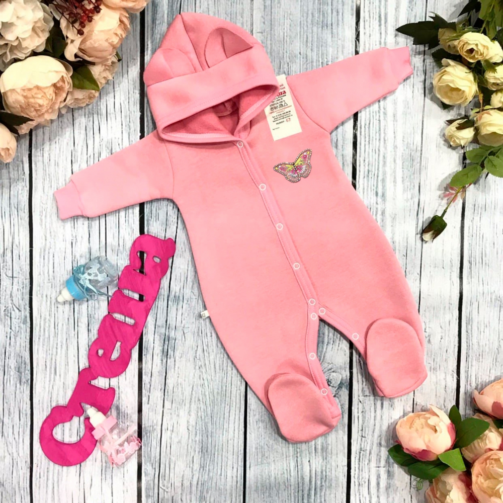 145. Комбинезон ясельный, хлопок 65%, 35% ПЭ, футер 3-х нитка с начёсом 62.68,74