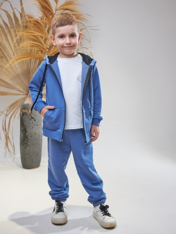 Купить оптом 328-ДЖ. Костюм детский  на молнии, джинса хлопок 65%, 35% ПЭ, 3-х нитка без начеса 98,104,110,116 в Уфе