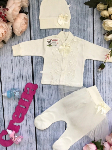 Купить оптом 172. Костюм 3-х предметник "юбка" , хлопок 100 % интерлок в Уфе