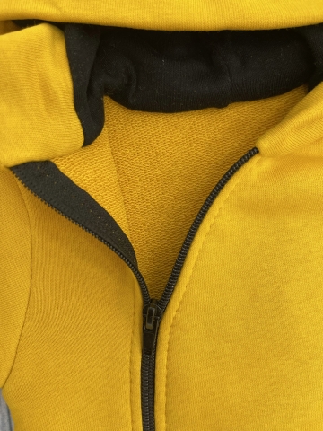 315-А. Комбинезон с капюшоном, хлопок 65%, 35% ПЭ, 3-х нитка без начеса + интерлок 62,68,74,80